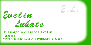 evelin lukats business card